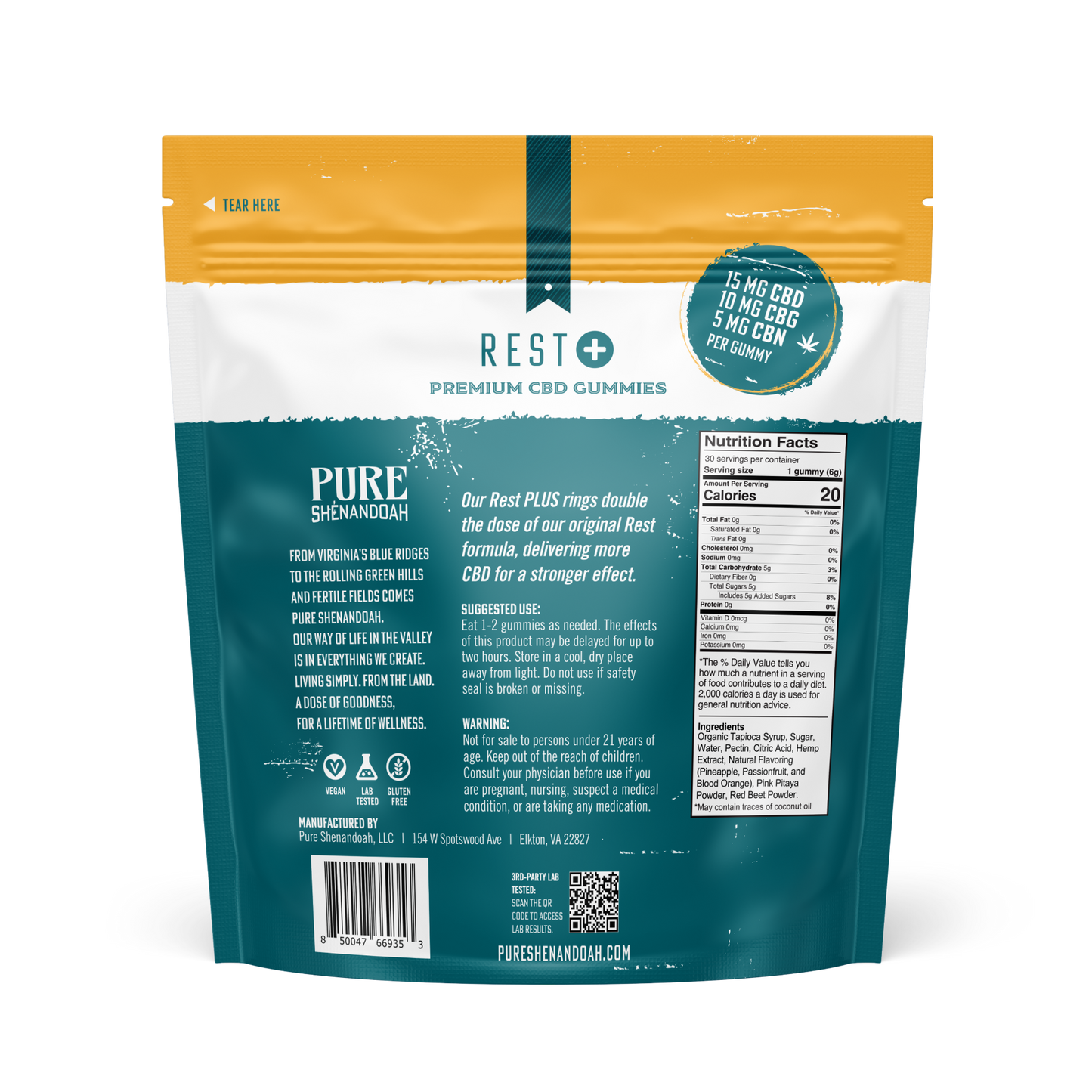 BULK Rest Plus - Extra Strength CBD Gummies