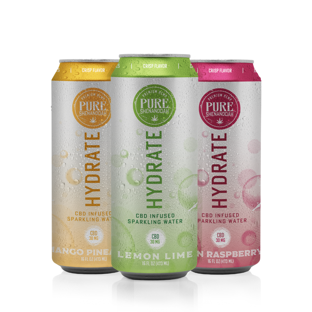 BULK Hydrate CBD Sparkling Water - Case (24)