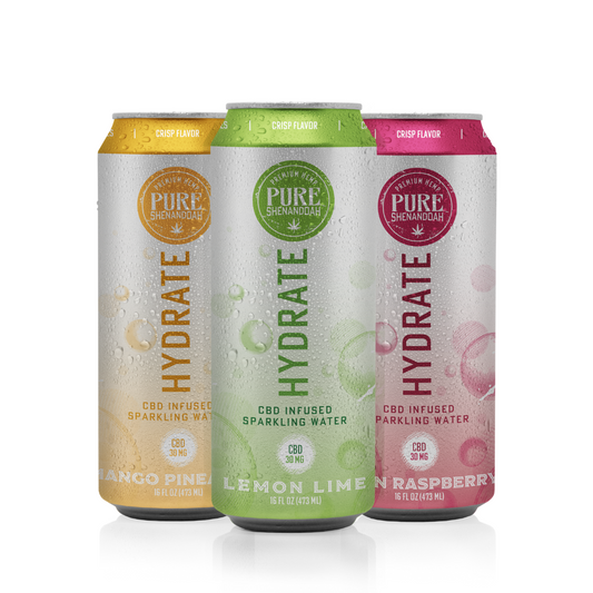 BULK Hydrate CBD Sparkling Water - Case (24)