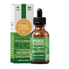 Pure Shenandoah Relief & Mobility Pet CBD Oil, 1000mg formula in amber dropper bottle with green box packaging, small dog size (1–30 lbs).