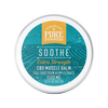 Pure Shenandoah Soothe CBD Muscle Balm front label, extra strength 1500 mg full spectrum hemp extract in a 1.5 oz round container.